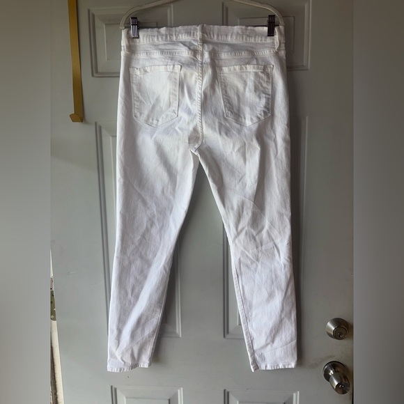 Frame Denim white Le Skinny de Jeanne crop jeans size 33 - Picture 3 of 3